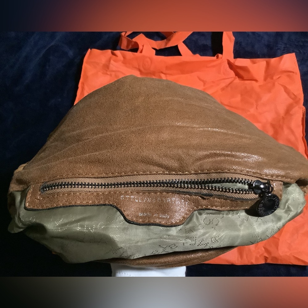 🛑 Stella McCartney Brown Suede Chain Purse- Falabella Shoulder Bag - Picture 7 of 11